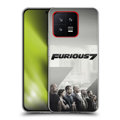 Fast & Furious Franchise Key Art Furious 7 Soft Gel Case for Xiaomi 13 5G