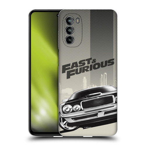 Fast & Furious Franchise Logo Art Halftone Car Soft Gel Case for Motorola Moto G82 5G