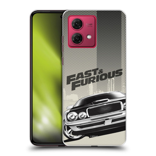 Fast & Furious Franchise Logo Art Halftone Car Soft Gel Case for Motorola Moto G84 5G