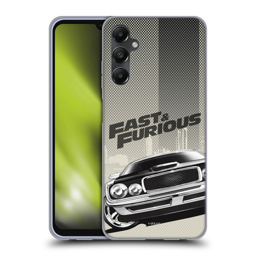 Fast & Furious Franchise Logo Art Halftone Car Soft Gel Case for Samsung Galaxy A05s