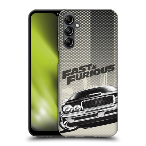 Fast & Furious Franchise Logo Art Halftone Car Soft Gel Case for Samsung Galaxy M14 5G