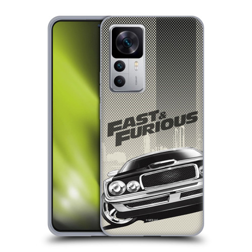 Fast & Furious Franchise Logo Art Halftone Car Soft Gel Case for Xiaomi 12T 5G / 12T Pro 5G / Redmi K50 Ultra 5G