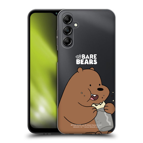 We Bare Bears Character Art Grizzly Soft Gel Case for Samsung Galaxy M14 5G