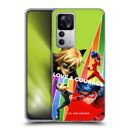 Miraculous Tales of Ladybug & Cat Noir Graphics Love & Courage Soft Gel Case for Xiaomi 12T 5G / 12T Pro 5G / Redmi K50 Ultra 5G