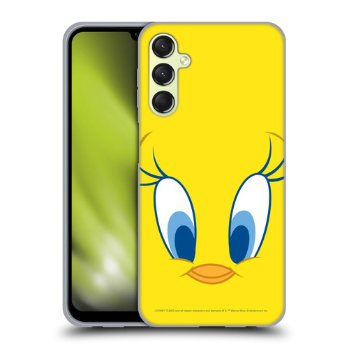 Looney Tunes Full Face Tweety Soft Gel Case for Samsung Galaxy A24 4G / Galaxy M34 5G