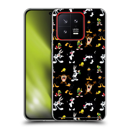 Looney Tunes Patterns Black Soft Gel Case for Xiaomi 13 5G