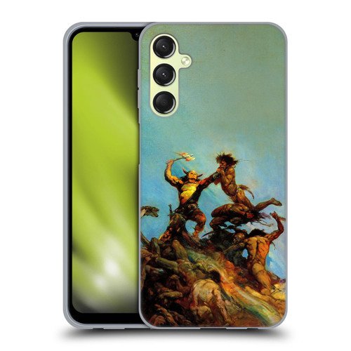 Frank Frazetta Fantasy Indomitable Soft Gel Case for Samsung Galaxy A24 4G / M34 5G