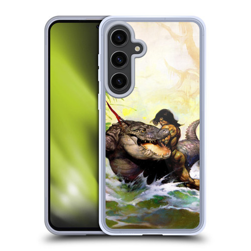 Frank Frazetta Fantasy Monster Out Of Time Soft Gel Case for Samsung Galaxy S24+ 5G