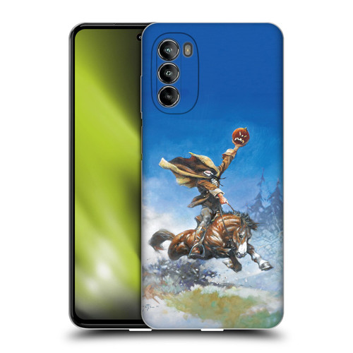 Frank Frazetta Medieval Fantasy Headless Horseman Soft Gel Case for Motorola Moto G82 5G