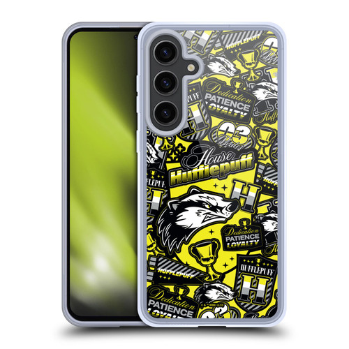Harry Potter Badge Up House Hufflepuff Soft Gel Case for Samsung Galaxy S24+ 5G