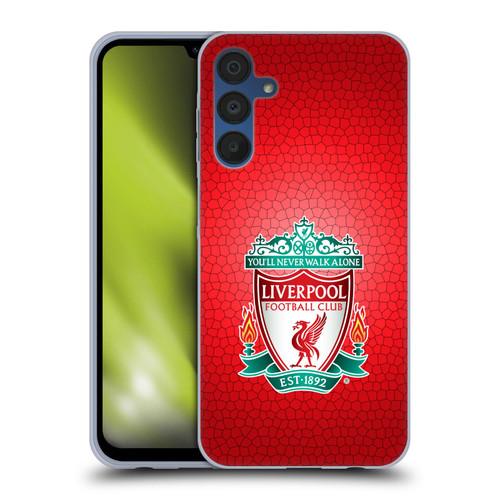 Liverpool Football Club Crest 2 Red Pixel 1 Soft Gel Case for Samsung Galaxy A15