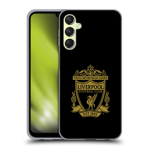 Liverpool Football Club Crest 2 Black 2 Soft Gel Case for Samsung Galaxy A24 4G / M34 5G