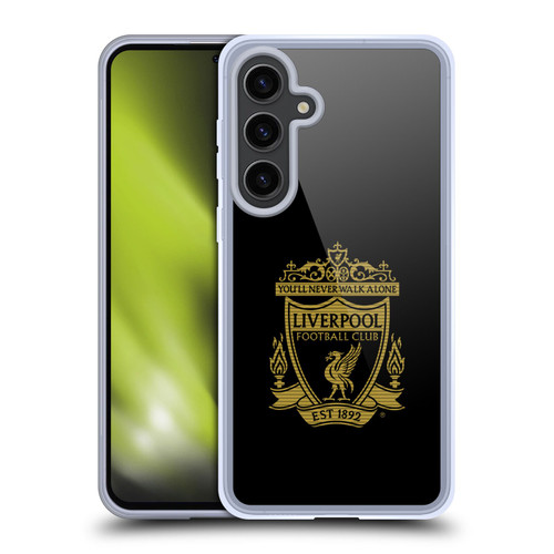 Liverpool Football Club Crest 2 Black 2 Soft Gel Case for Samsung Galaxy S24+ 5G