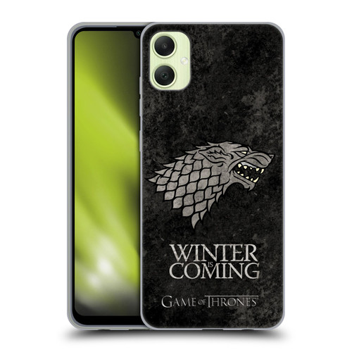 HBO Game of Thrones Dark Distressed Look Sigils Stark Soft Gel Case for Samsung Galaxy A05