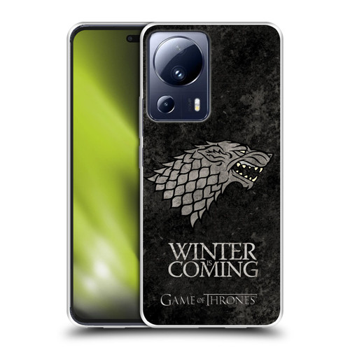 HBO Game of Thrones Dark Distressed Look Sigils Stark Soft Gel Case for Xiaomi 13 Lite 5G