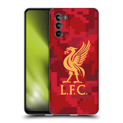 Liverpool Football Club Digital Camouflage Home Red Soft Gel Case for Motorola Moto G82 5G