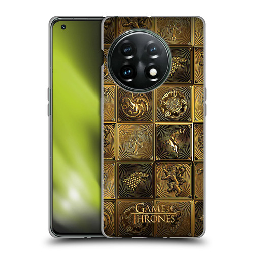 HBO Game of Thrones Golden Sigils All Houses Soft Gel Case for OnePlus 11 5G