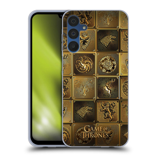 HBO Game of Thrones Golden Sigils All Houses Soft Gel Case for Samsung Galaxy A15