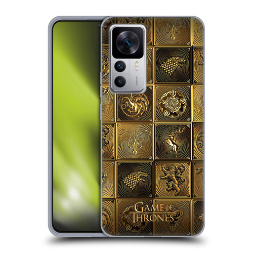 HBO Game of Thrones Golden Sigils All Houses Soft Gel Case for Xiaomi 12T 5G / 12T Pro 5G / Redmi K50 Ultra 5G