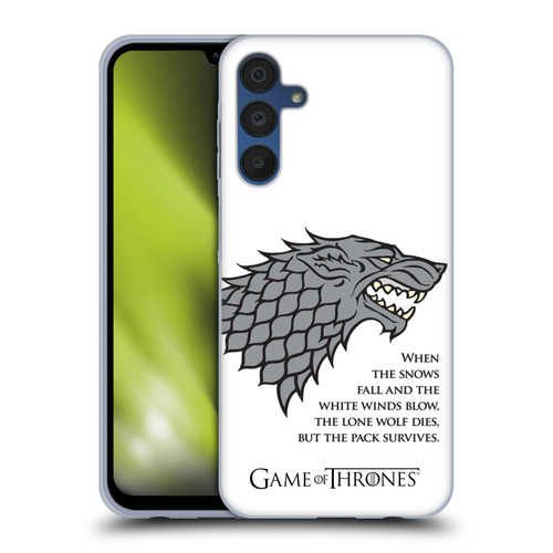 HBO Game of Thrones Graphics White Winds Soft Gel Case for Samsung Galaxy A15