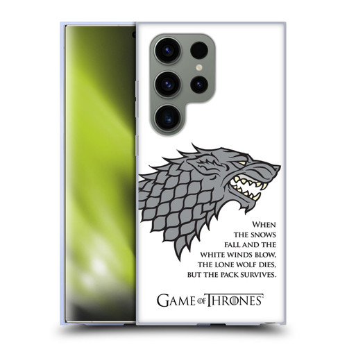 HBO Game of Thrones Graphics White Winds Soft Gel Case for Samsung Galaxy S24 Ultra 5G