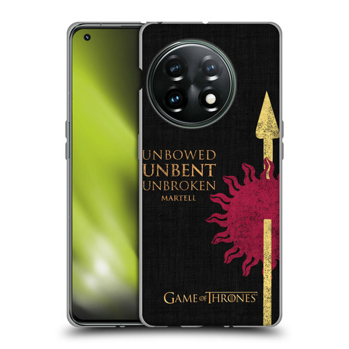 HBO Game of Thrones House Mottos Martell Soft Gel Case for OnePlus 11 5G