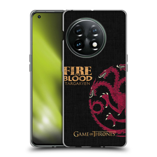 HBO Game of Thrones House Mottos Targaryen Soft Gel Case for OnePlus 11 5G