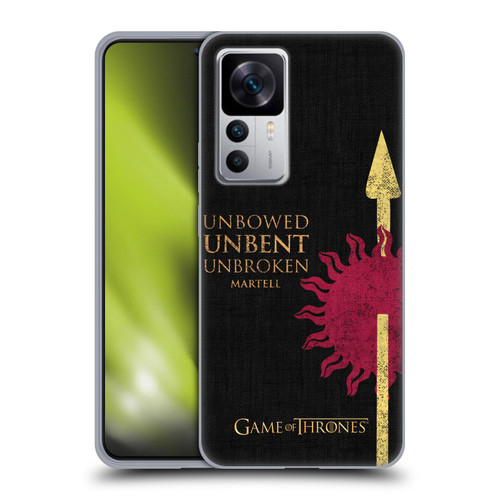HBO Game of Thrones House Mottos Martell Soft Gel Case for Xiaomi 12T 5G / 12T Pro 5G / Redmi K50 Ultra 5G