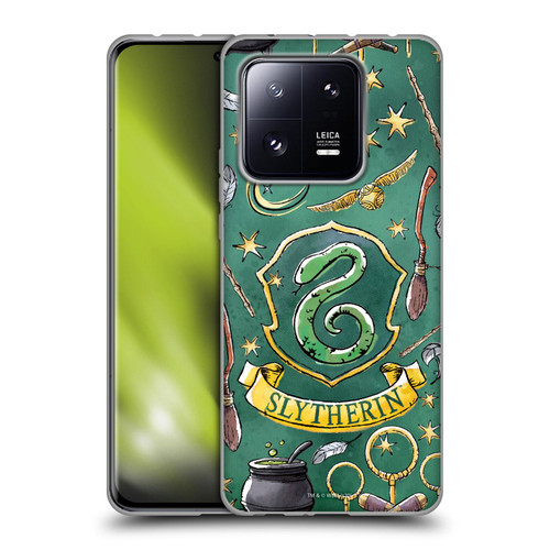 Harry Potter Deathly Hallows XIII Slytherin Pattern Soft Gel Case for Xiaomi 13 Pro 5G