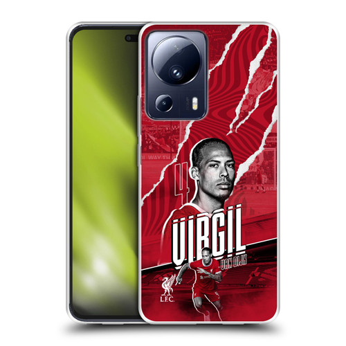 Liverpool Football Club 2023/24 First Team Virgil van Dijk Soft Gel Case for Xiaomi 13 Lite 5G
