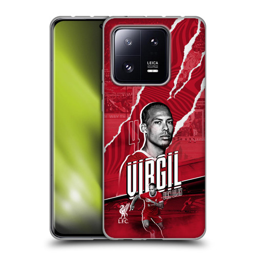 Liverpool Football Club 2023/24 First Team Virgil van Dijk Soft Gel Case for Xiaomi 13 Pro 5G