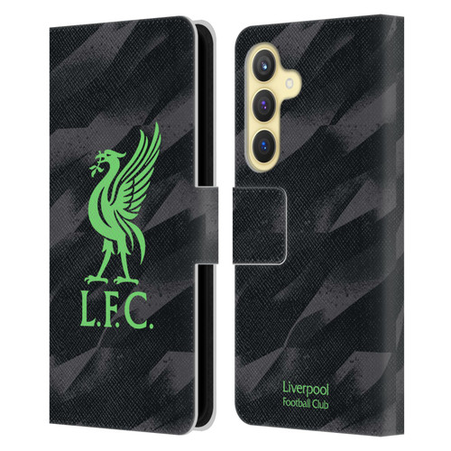 Liverpool Football Club 2023/24 Home Goalkeeper Kit Leather Book Wallet Case Cover For Samsung Galaxy S24 5G