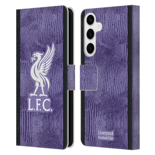 Liverpool Football Club 2023/24 Third Kit Leather Book Wallet Case Cover For Samsung Galaxy S24+ 5G