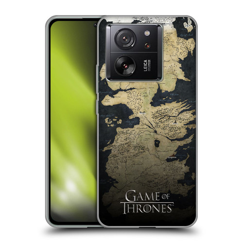 HBO Game of Thrones Key Art Westeros Map Soft Gel Case for Xiaomi 13T 5G / 13T Pro 5G