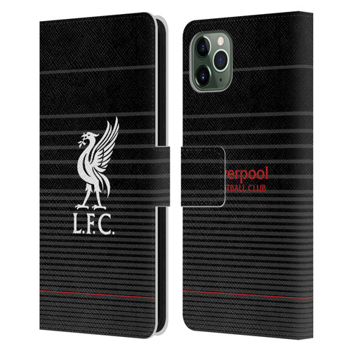 Liverpool Football Club Liver Bird White On Black Kit Leather Book Wallet Case Cover For Apple iPhone 11 Pro Max