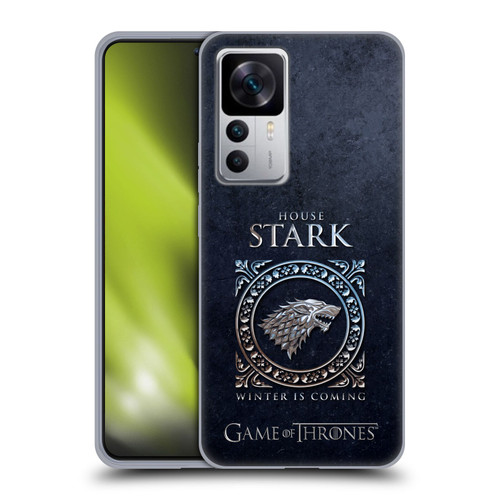HBO Game of Thrones Metallic Sigils Stark Soft Gel Case for Xiaomi 12T 5G / 12T Pro 5G / Redmi K50 Ultra 5G