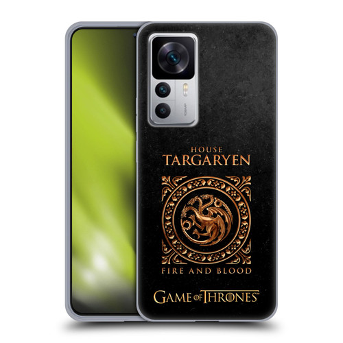 HBO Game of Thrones Metallic Sigils Targaryen Soft Gel Case for Xiaomi 12T 5G / 12T Pro 5G / Redmi K50 Ultra 5G
