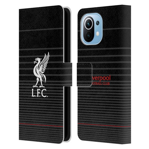 Liverpool Football Club Liver Bird White On Black Kit Leather Book Wallet Case Cover For Xiaomi Mi 11