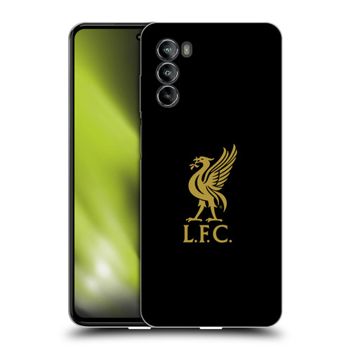 Liverpool Football Club Liver Bird Gold Logo On Black Soft Gel Case for Motorola Moto G82 5G