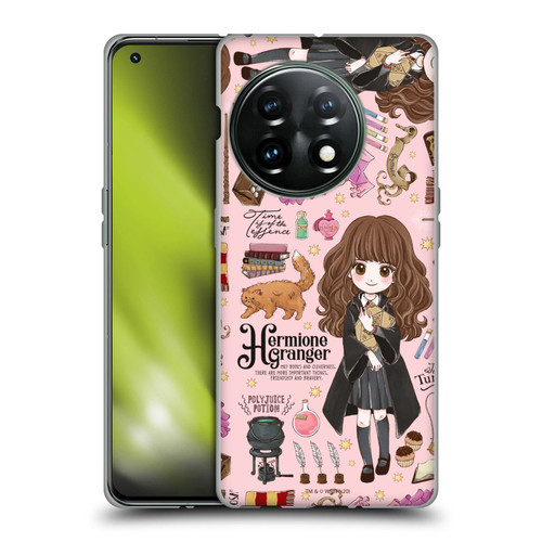 Harry Potter Deathly Hallows XXXVII Hermione Pattern Soft Gel Case for OnePlus 11 5G