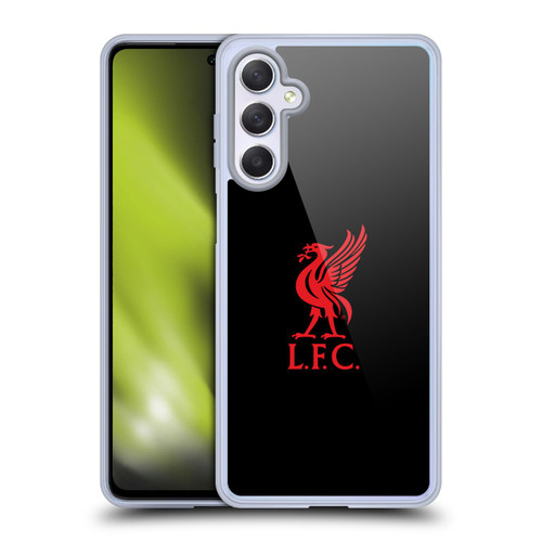 Liverpool Football Club Liver Bird Red Logo On Black Soft Gel Case for Samsung Galaxy M54 5G