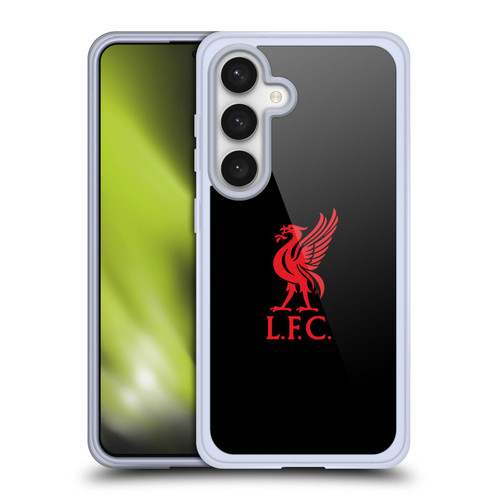 Liverpool Football Club Liver Bird Red Logo On Black Soft Gel Case for Samsung Galaxy S24 5G