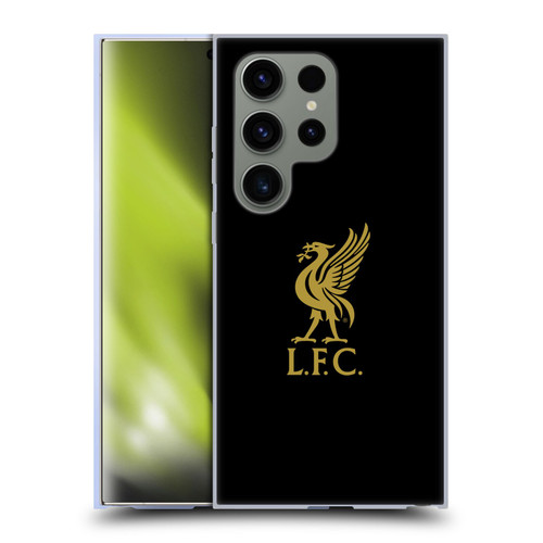 Liverpool Football Club Liver Bird Gold Logo On Black Soft Gel Case for Samsung Galaxy S24 Ultra 5G