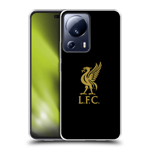 Liverpool Football Club Liver Bird Gold Logo On Black Soft Gel Case for Xiaomi 13 Lite 5G