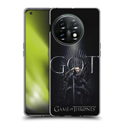 HBO Game of Thrones Season 8 For The Throne 1 Jon Snow Soft Gel Case for OnePlus 11 5G