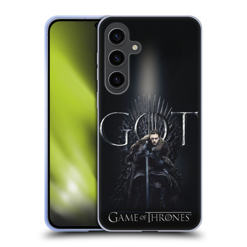 HBO Game of Thrones Season 8 For The Throne 1 Jon Snow Soft Gel Case for Samsung Galaxy S24+ 5G
