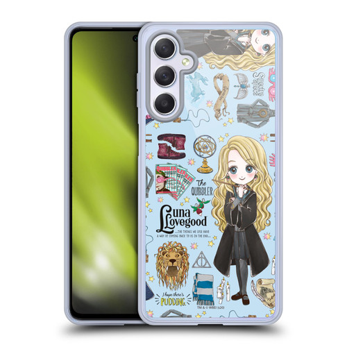 Harry Potter Deathly Hallows XXXVII Luna Pattern Soft Gel Case for Samsung Galaxy M54 5G
