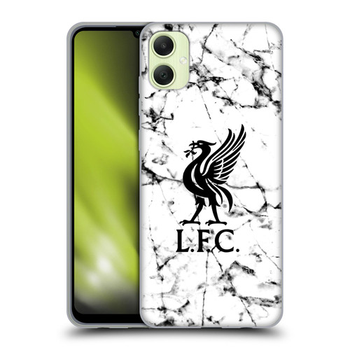 Liverpool Football Club Marble Black Liver Bird Soft Gel Case for Samsung Galaxy A05