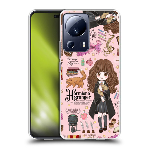 Harry Potter Deathly Hallows XXXVII Hermione Pattern Soft Gel Case for Xiaomi 13 Lite 5G