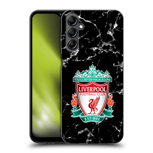 Liverpool Football Club Marble Black Crest Soft Gel Case for Samsung Galaxy M14 5G